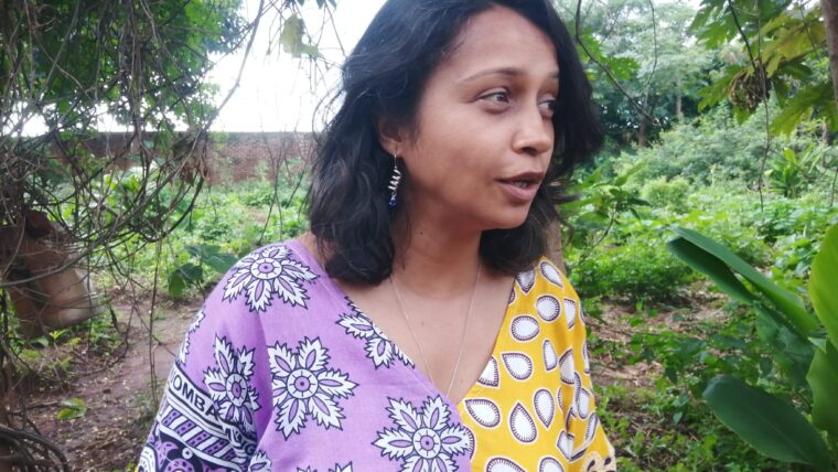 Afshan Omar leading the initiative at the Resilience Demonstration Plot